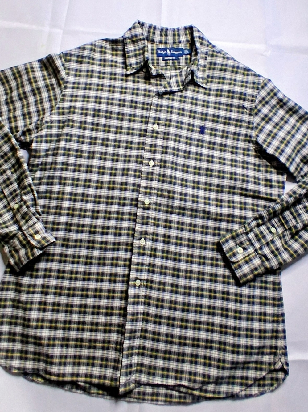 Polo by Ralph Lauren Men's Green Plaid Button-Down Shirt